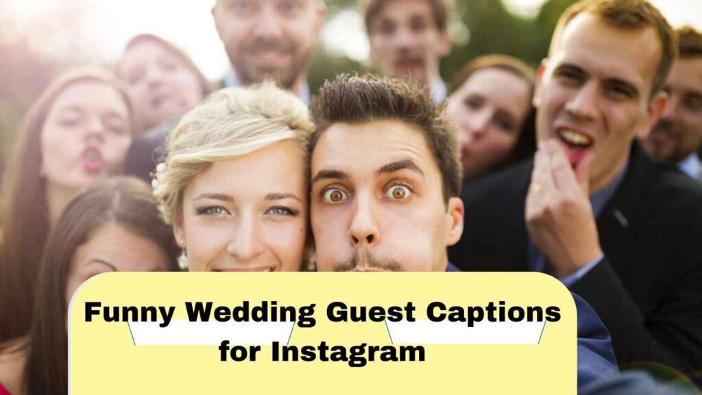 Funny Wedding Guest Captions for Instagram