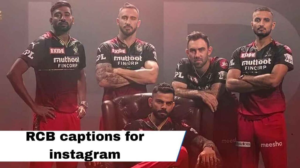 rcb captions for instagram