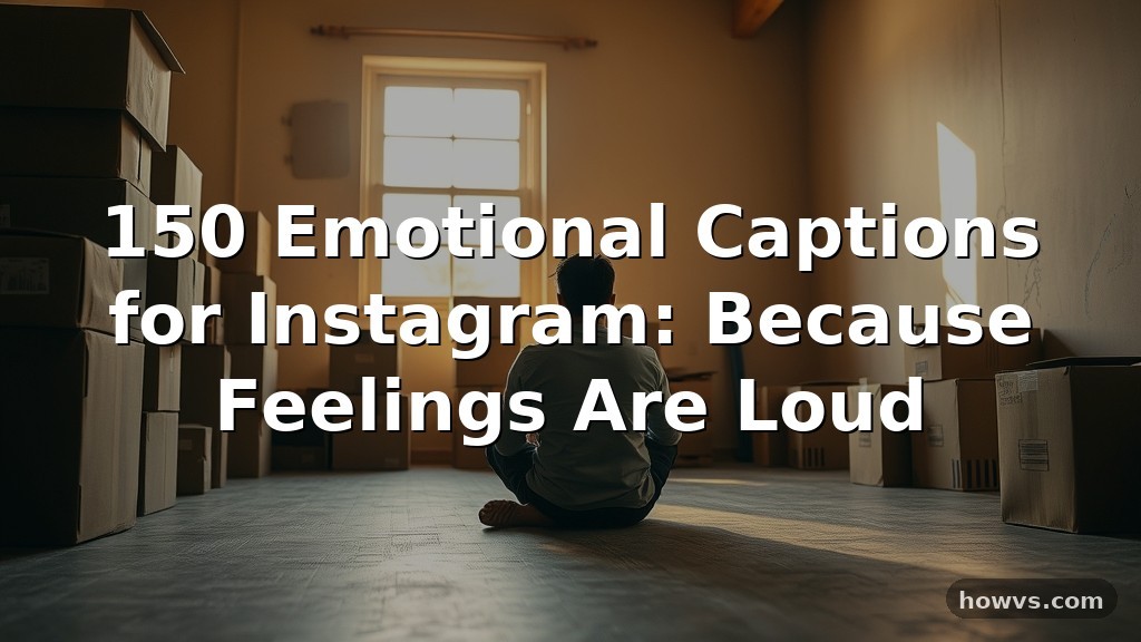 150 Emotional Captions for Instagram: Because Feelings Are Loud