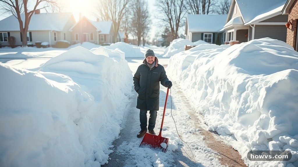 Best Snow Day Captions for Shoveling the Driveway