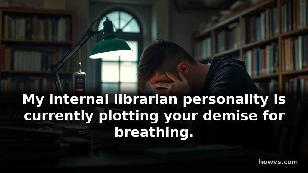 <strong>Short funny</strong> studying captions for Instagram in the library” class=”wp-image-2607″/></figure>



<div class=